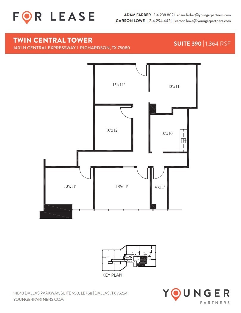 1401 N Central Expy, Richardson, TX for lease Floor Plan- Image 1 of 1