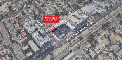 12429-12443 San Fernando Rd, Sylmar, CA - Aerial map view