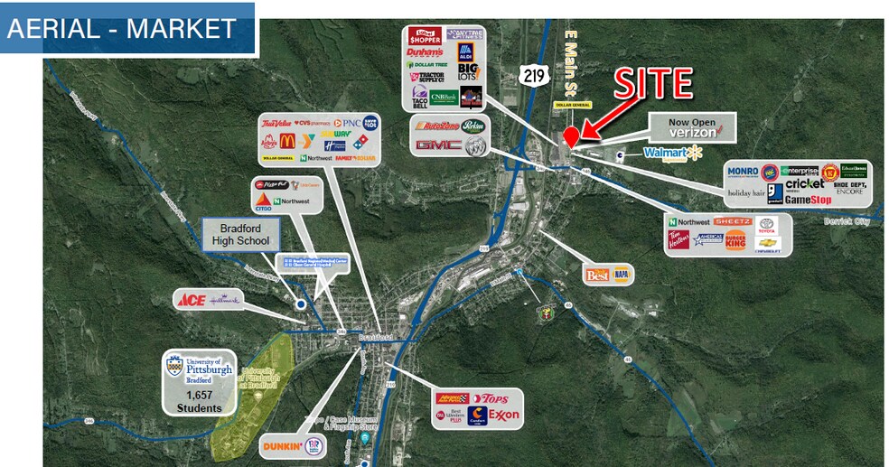 E Main St & Foster Brook Bl, Bradford, PA à vendre - Photo du bâtiment - Image 2 de 6