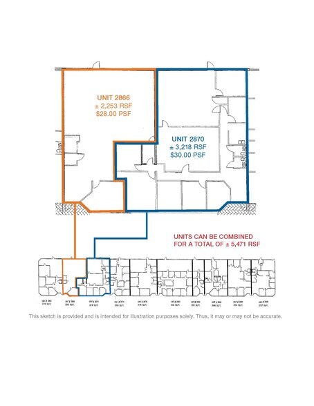 2782-2878 NW 79th Avenue, Doral, FL à louer - Plan d’étage - Image 2 de 2
