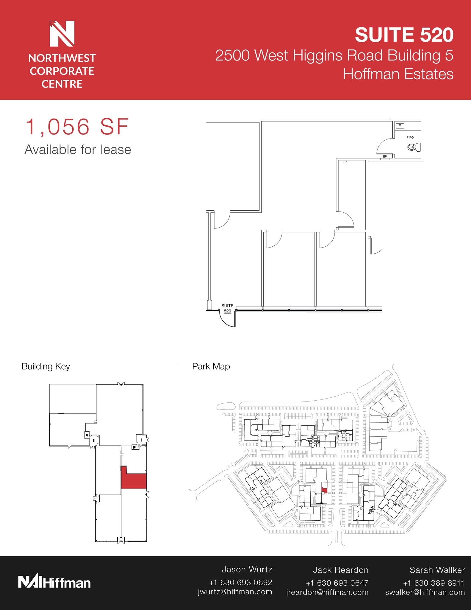 2500 W Higgins Rd, Hoffman Estates, IL à louer Plan d’étage- Image 1 de 1