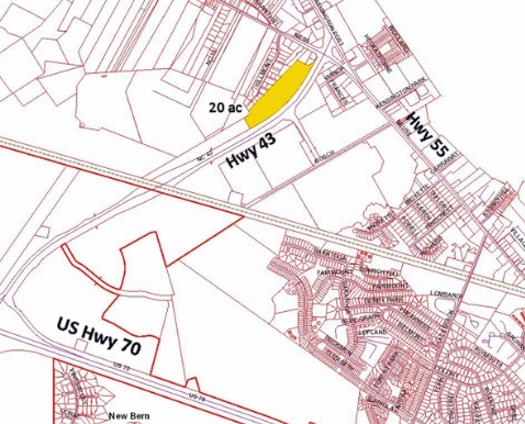 NC 43 & NC 55 Intersection, New Bern, NC à vendre Photo principale- Image 1 de 2