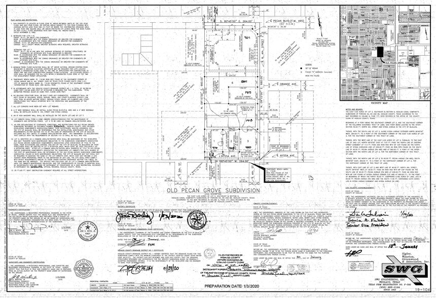 401 Pecan Blvd, McAllen, TX for sale - Plat Map - Image 2 of 2