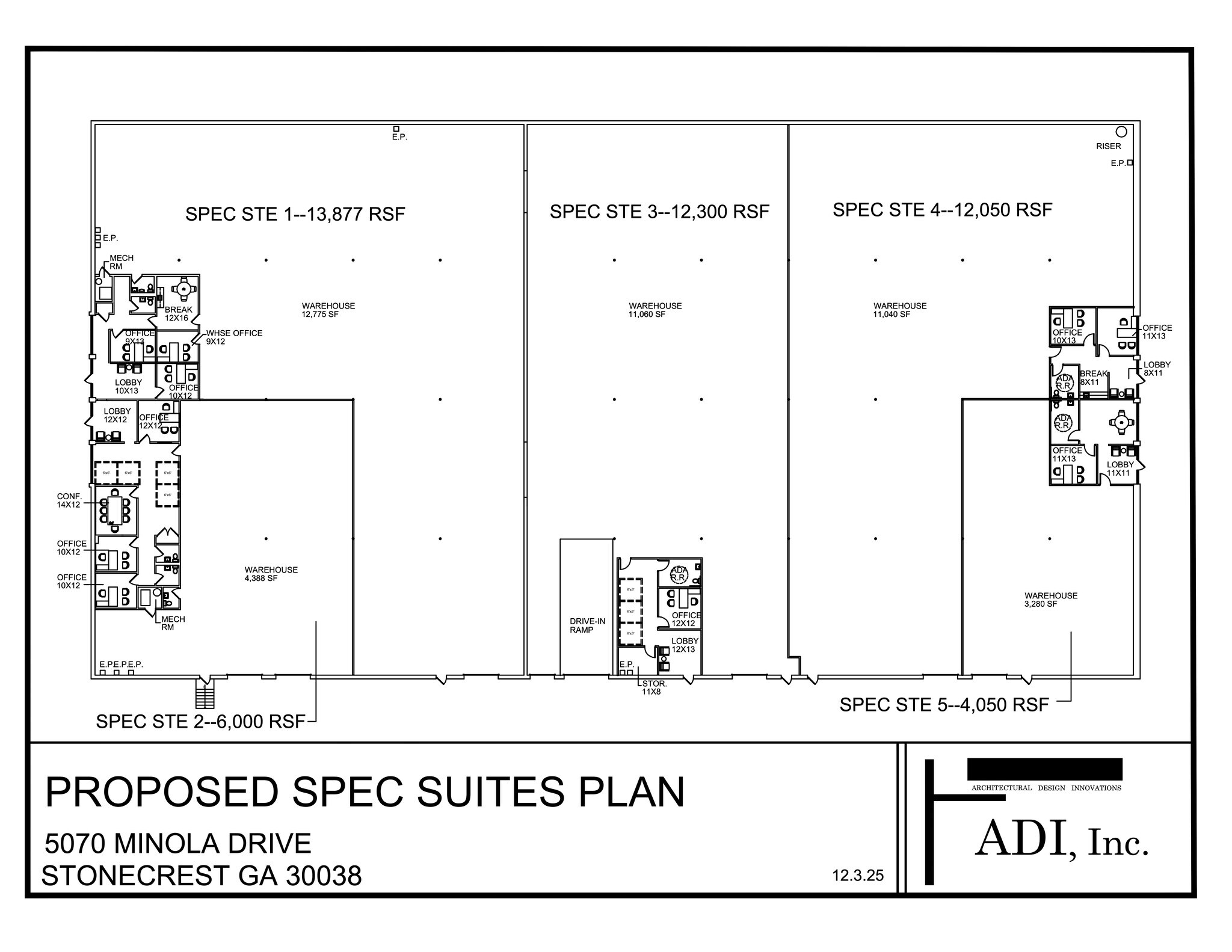 5070 Minola Dr, Stonecrest, GA for lease Site Plan- Image 1 of 1