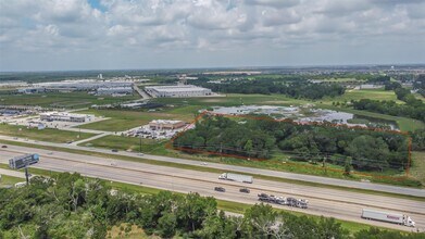 Katy Freeway & Cane Island, Katy, TX - aerial  map view