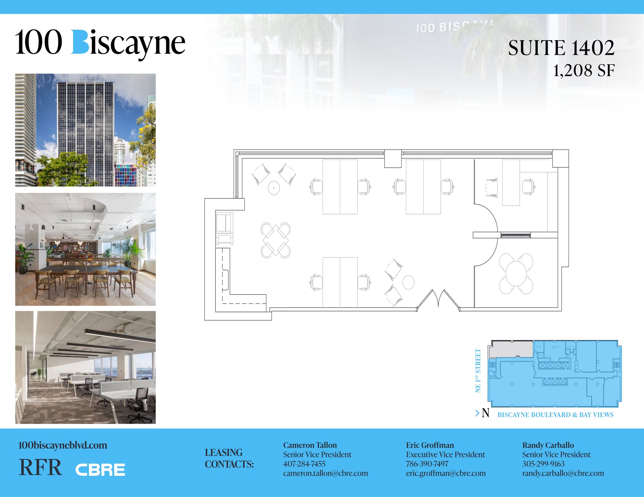100 N Biscayne Blvd, Miami, FL for lease Site Plan- Image 1 of 1