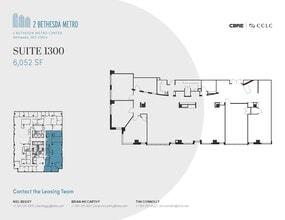 2 Bethesda Metro Ctr, Bethesda, MD à louer Plan d’étage- Image 1 de 1