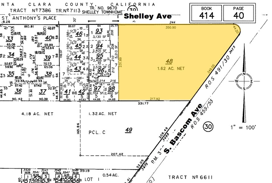 3425 S Bascom Ave, Campbell, CA à louer - Plan cadastral - Image 3 de 4