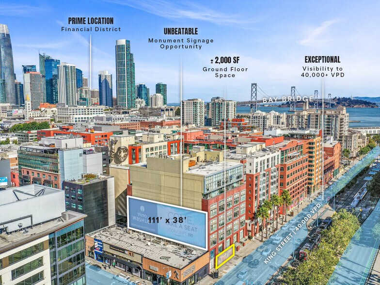 188-190 King St, San Francisco, CA à louer - Photo du bâtiment - Image 2 de 10