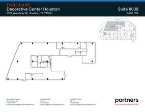 5120 Woodway Dr, Houston, TX à louer Plan de site- Image 1 de 1