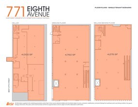 771 Eighth Ave, New York, NY à louer Plan de site- Image 1 de 3