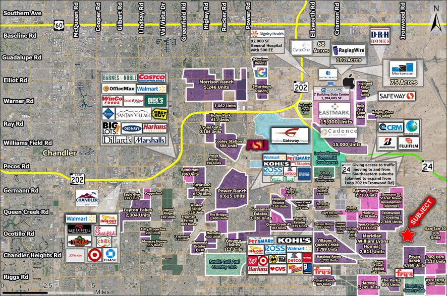 Ocotillo Road, Queen Creek, AZ à vendre - Aérien - Image 3 de 4