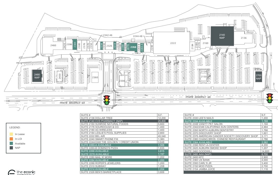 2100-2480 Grass Valley Hwy, Auburn, CA for lease Site Plan- Image 1 of 2