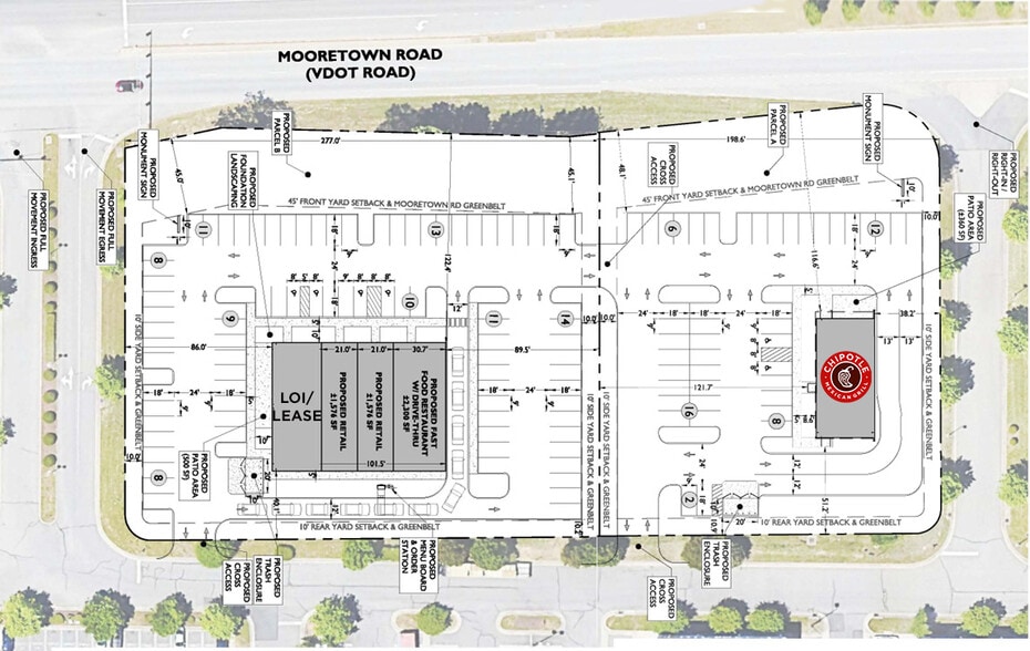 6624 Mooretown Rd, Williamsburg, VA for lease - Site Plan - Image 2 of 3