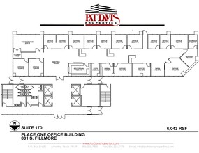 801 S Fillmore St, Amarillo, TX à louer Plan d  tage- Image 1 de 1