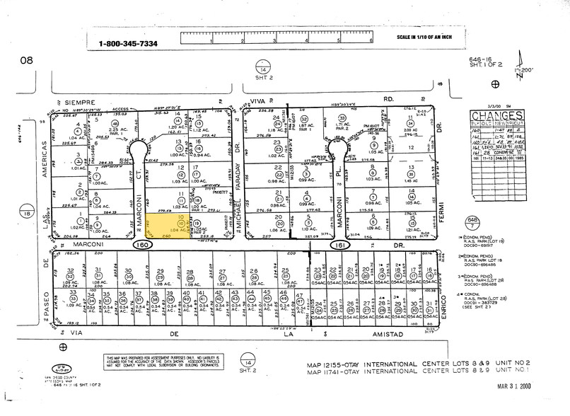 9870 Marconi Dr, San Diego, CA for lease - Plat Map - Image 2 of 15