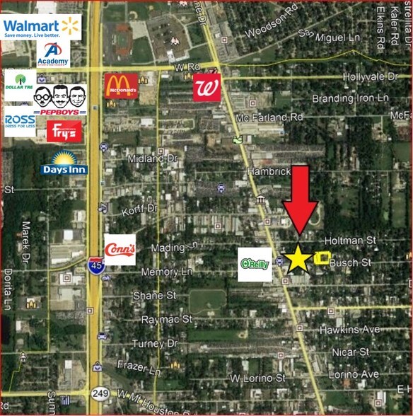 113 Busch St, Houston, TX à vendre - Aérien - Image 2 de 3