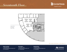 650 Town Center Dr, Costa Mesa, CA à louer Plan d’étage- Image 1 de 1