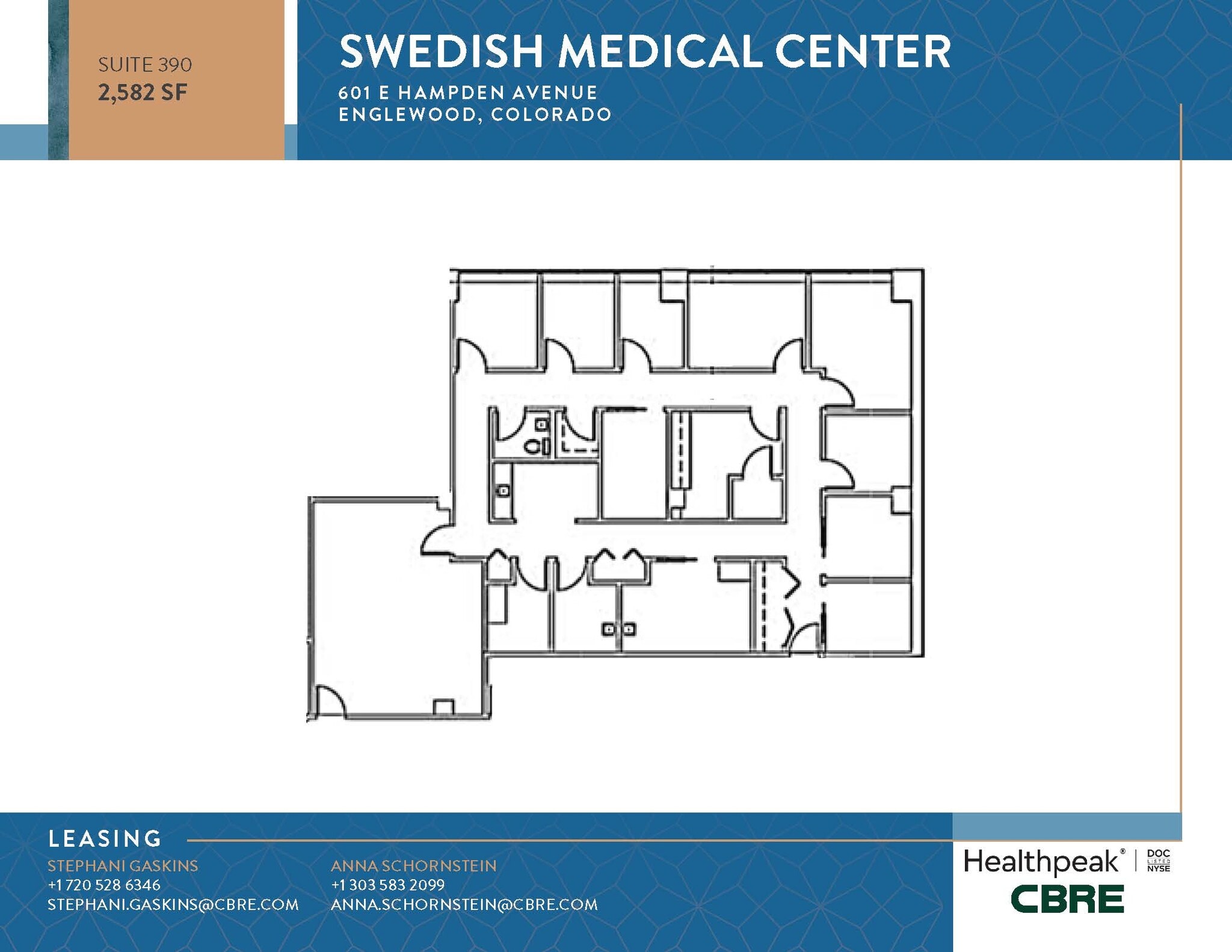701 E Hampden Ave, Englewood, CO for lease Floor Plan- Image 1 of 1