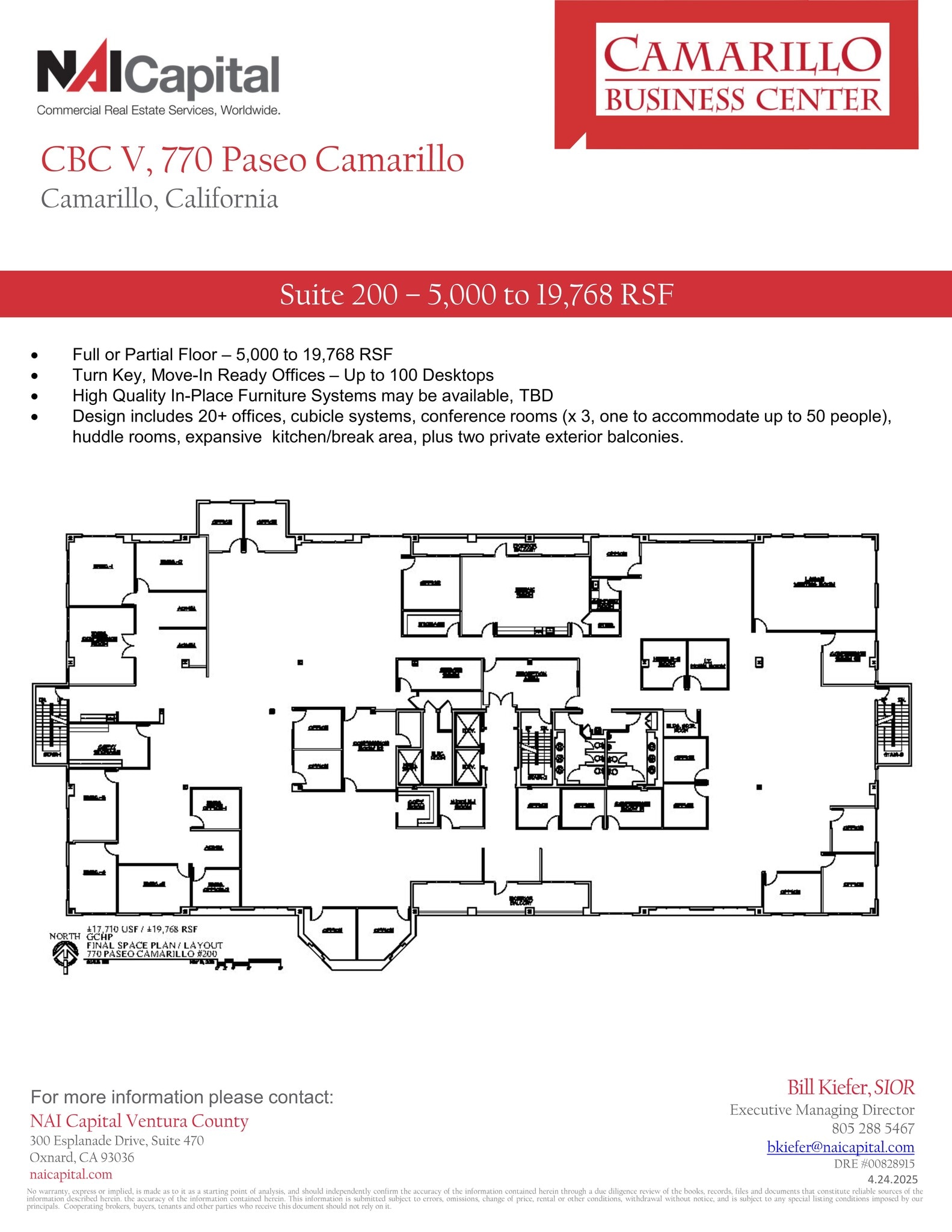 770 Paseo Camarillo, Camarillo, CA à louer Plan de site- Image 1 de 1