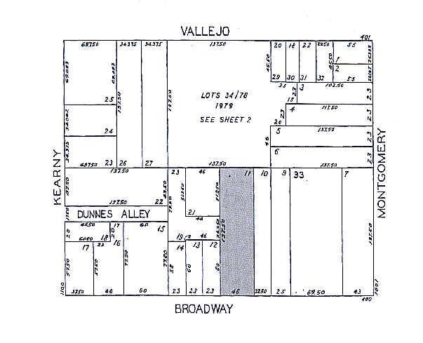 438-440 Broadway, San Francisco, CA à vendre - Plan cadastral - Image 3 de 4
