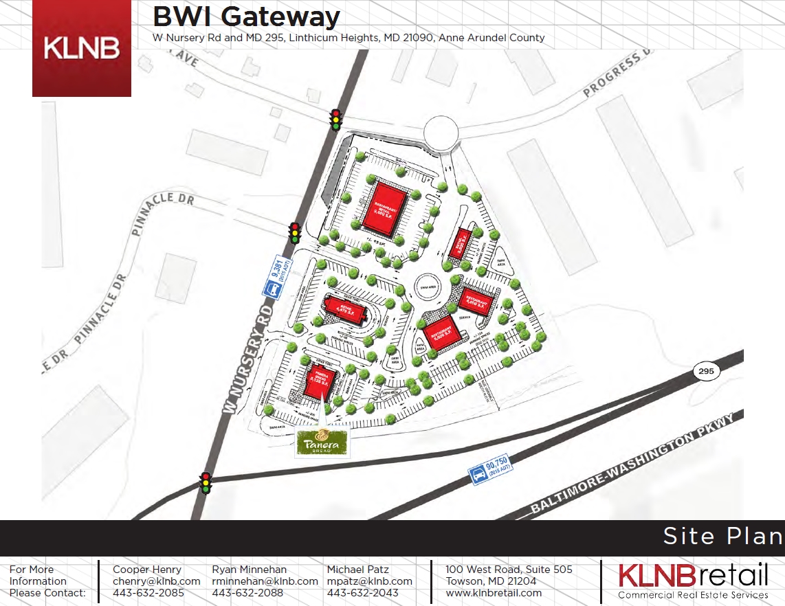 W Nursery Rd, Linthicum Heights, MD à louer Plan de site- Image 1 de 1