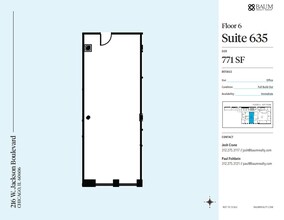 216 W Jackson Blvd, Chicago, IL for lease Floor Plan- Image 1 of 1