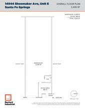 14944 Shoemaker Ave, Santa Fe Springs, CA à louer Plan de site- Image 1 de 7
