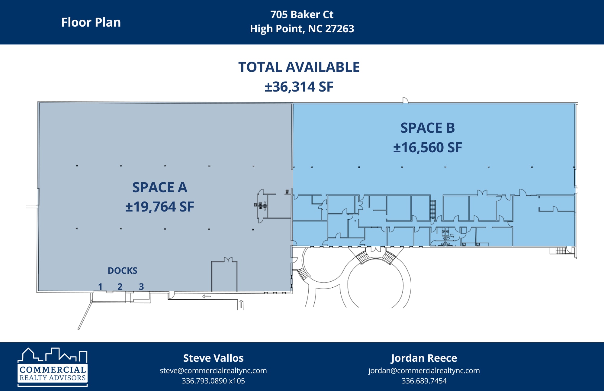 705 Baker Ct, High Point, NC à louer Plan d’étage- Image 1 de 1