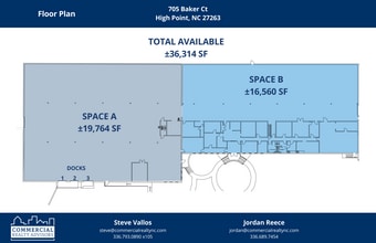 705 Baker Ct, High Point, NC à louer Plan d’étage- Image 1 de 1