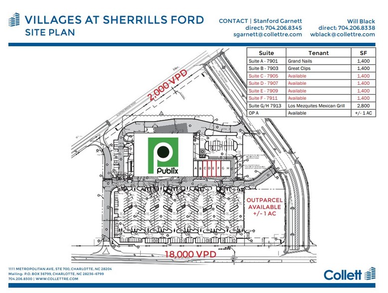 7883 Village Ctr N, Sherrills Ford, NC à vendre - Plan de site - Image 1 de 1