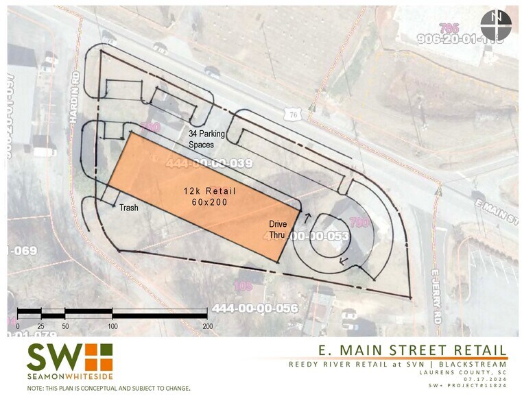 780 E Main St, Laurens, SC à vendre - Plan de site - Image 1 de 1