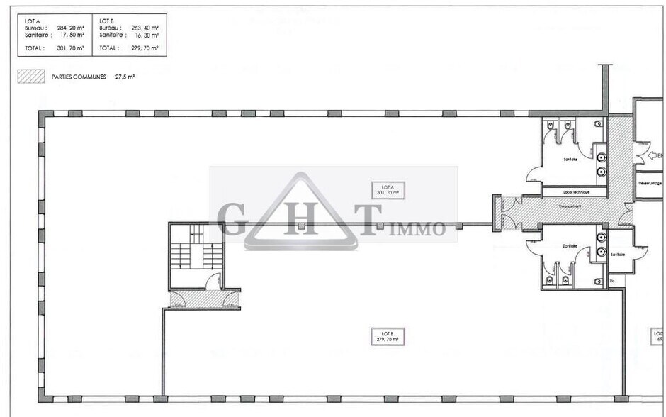 Office in Serris for lease - Floor Plan - Image 1 of 2
