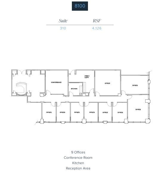 8100 Boone Blvd, Vienna, VA à louer Plan d’étage- Image 1 de 1