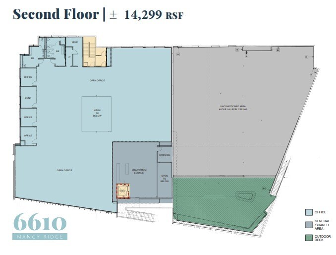 6610 Nancy Ridge Dr, San Diego, CA à louer Plan d’étage- Image 1 de 7