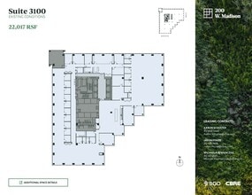 200 W Madison St, Chicago, IL à louer Plan d’étage- Image 1 de 1