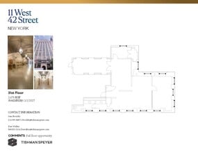 11 W 42nd St, New York, NY for lease Floor Plan- Image 1 of 1