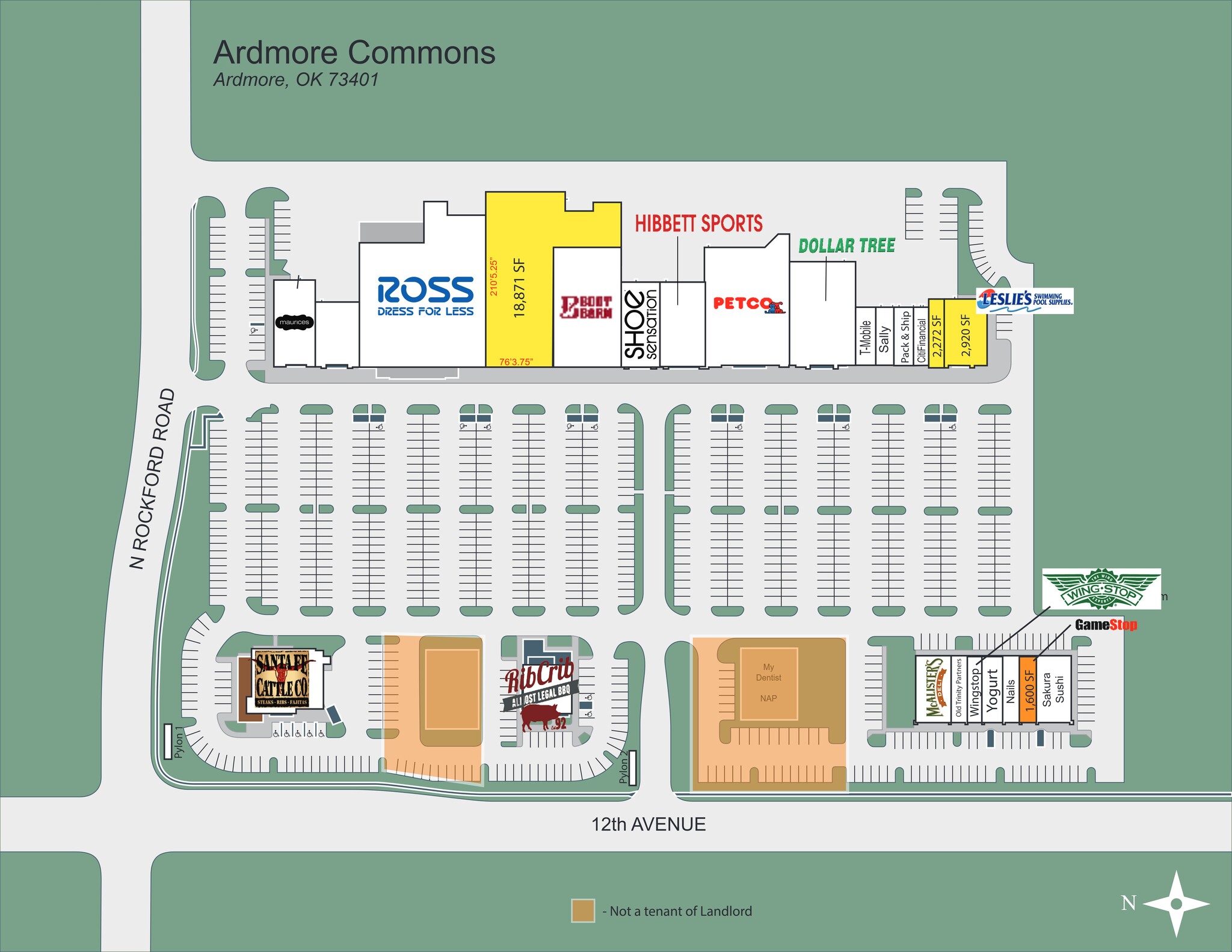 12th Ave NW, Ardmore, OK à louer Plan de site- Image 1 de 1