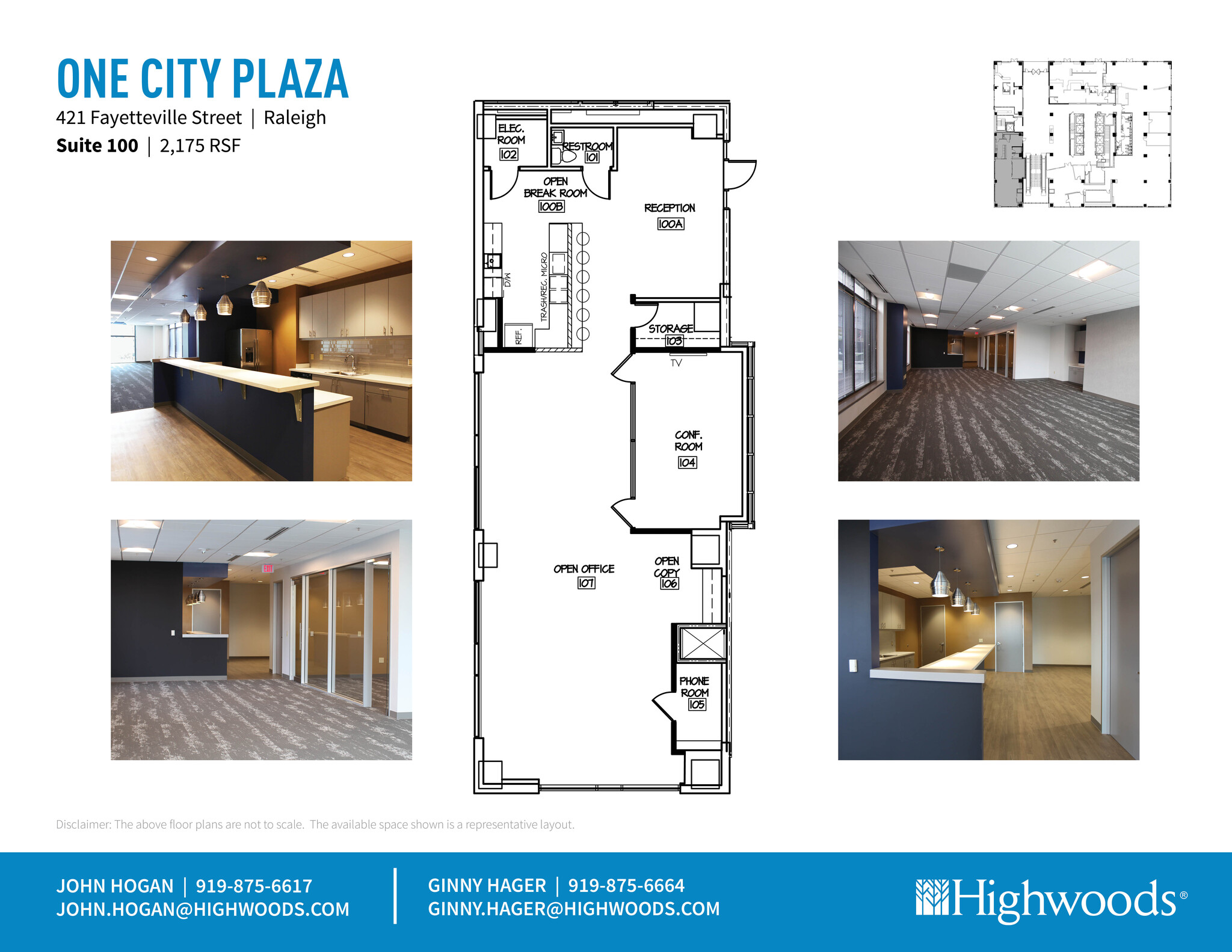 421 Fayetteville St, Raleigh, NC à louer Plan d  tage- Image 1 de 1