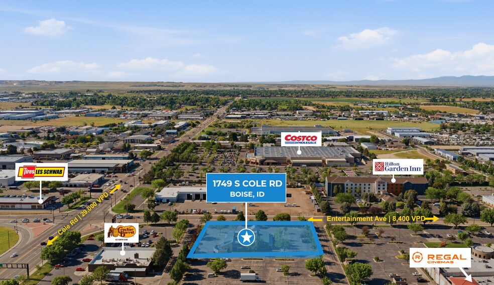 1749 S Cole Rd, Boise, ID à louer - Aérien - Image 3 de 5