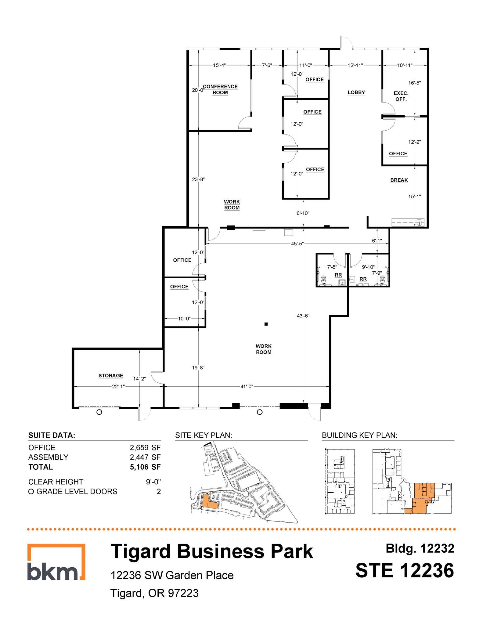 12150-12180 SW Garden Pl, Tigard, OR for lease Floor Plan- Image 1 of 2