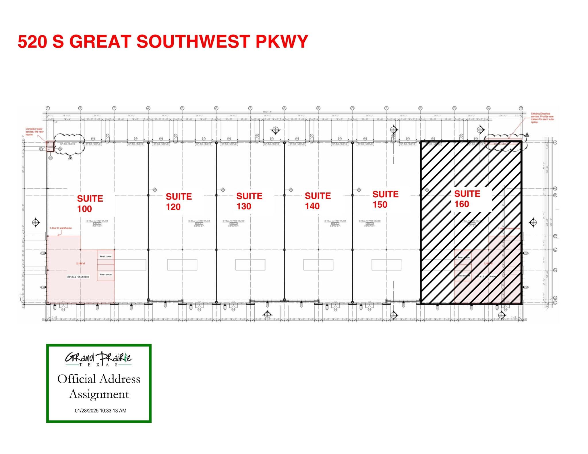 520 S Great Southwest Pky, Grand Prairie, TX for lease Site Plan- Image 1 of 1