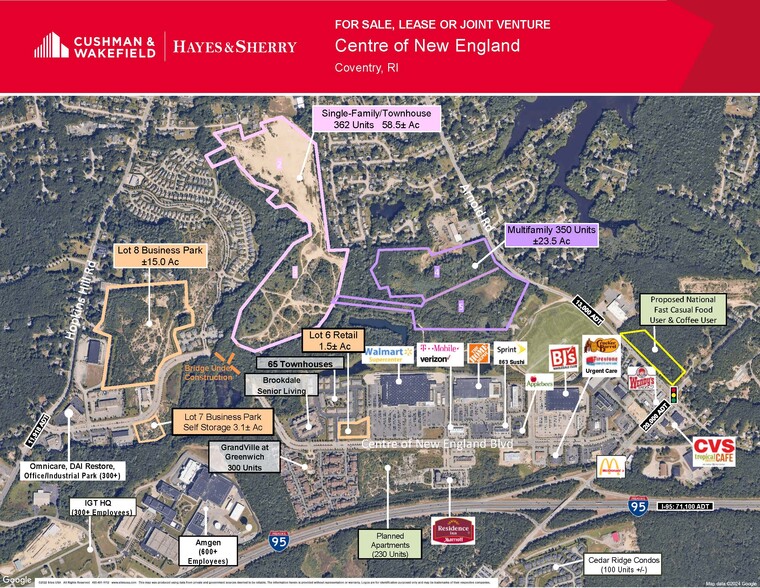 Center Of New England Land Parcels Multi, West Greenwich, RI for sale - Aerial - Image 1 of 1