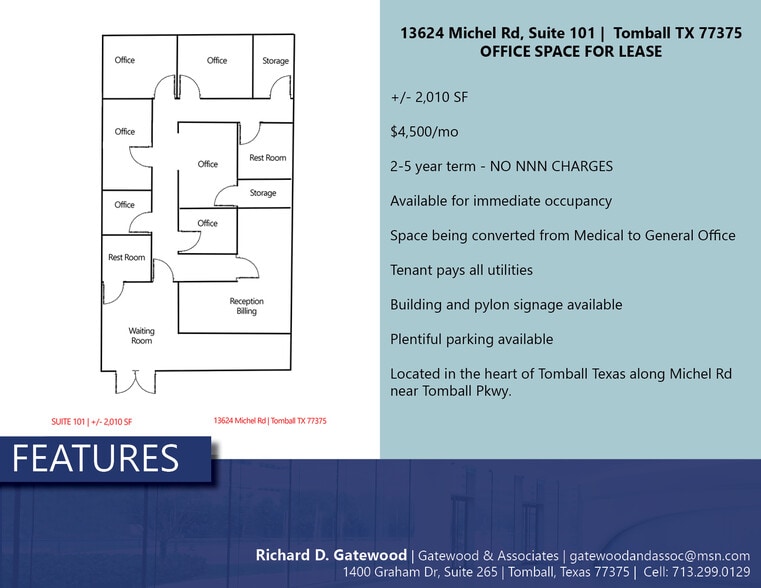 13624 Michel Rd, Tomball, TX for lease - Building Photo - Image 2 of 3