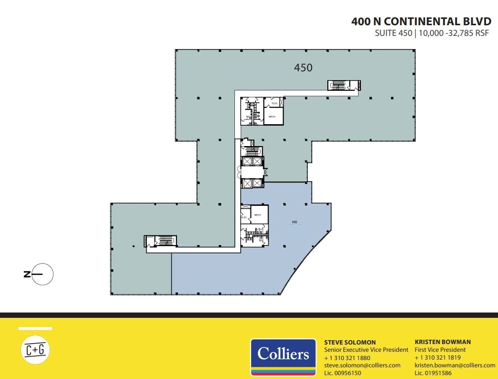 300 Continental Blvd, El Segundo, CA à louer Plan d’étage- Image 1 de 1
