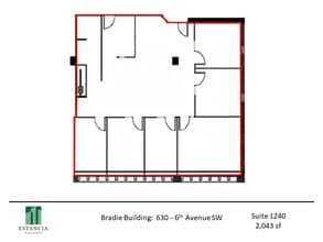 630 6th Ave SW, Calgary, AB for lease Floor Plan- Image 1 of 5