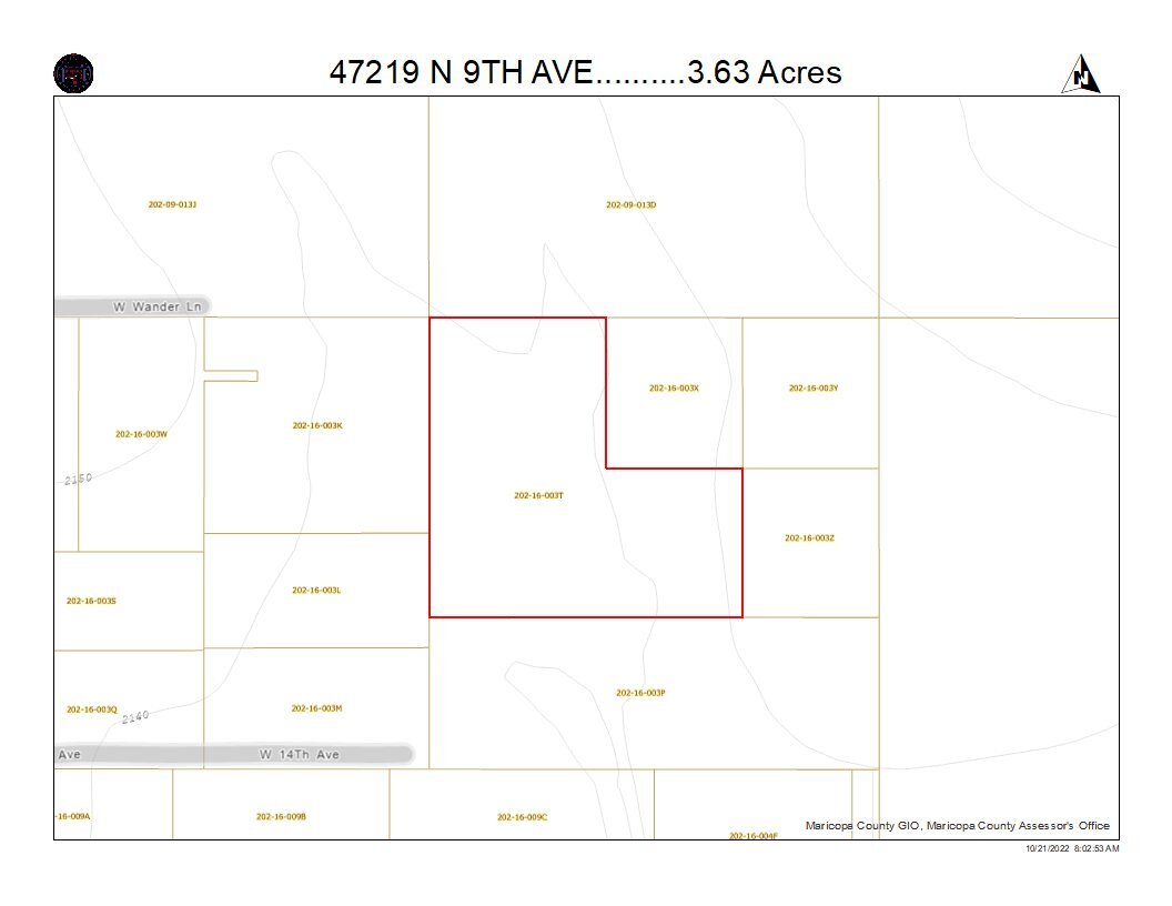 47219 9th, New River, AZ for sale Aerial- Image 1 of 2