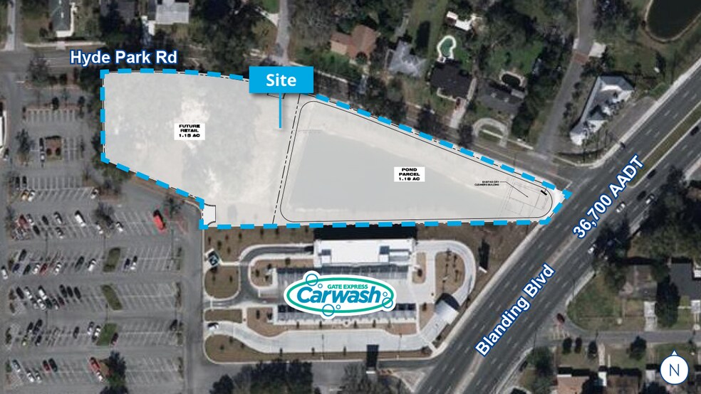 3504 Blanding Blvd, Jacksonville, FL à vendre - Aérien - Image 2 de 2