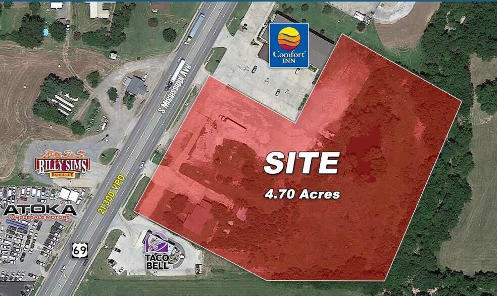 SE US 69 & SH3, Atoka, OK à vendre - Photo du bâtiment - Image 1 de 3