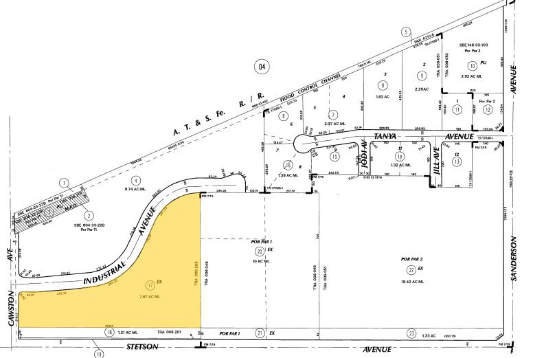 3875 Industrial Ave, Hemet, CA à vendre - Plan cadastral - Image 2 de 5